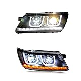 Fernlicht [2 Abblendlicht + 2 Fernlicht = 4 Fernlicht), sicherer bei Regen, Nebel und Schnee; automatischer LED-DRL, sofortiges Blinken, hergestellt aus den besten Materialien und präzise Beleuchtung mit ultrahellen SMD-LED-Chips.