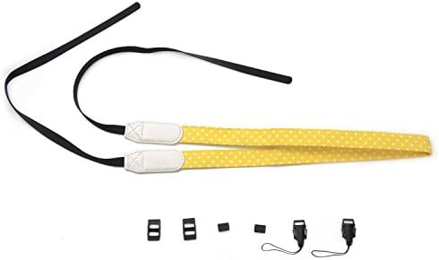 Lemmikki Adjustable Cute Dot Camera Neck Strap for Fujifilm Instax Mini (yellow)
