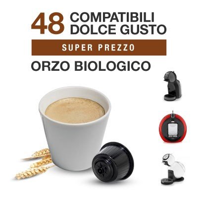 examen Dolce Gusto 96 Capsules orge bio compatibles Italian Coffee (2 boîtes de 48 pièces)