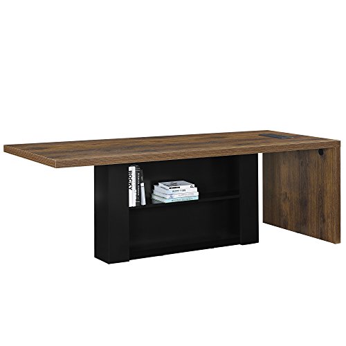 [neu.haus] Chef-Schreibtisch mit 2 Aktenschränken Regal schwarz