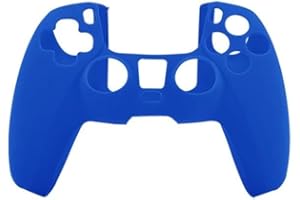 CABLEPELADO Funda de silicona para mando de PS5, funda de silicona suave para mando PS5, funda protectora de silicona para mando PS5, compatible con PS5, silicona, azul