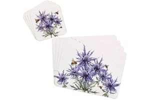 TAMERSGIFTS Sets of 4 Placemats with 4 Matching Coasters (Thistle Placemats & Coasters)