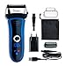 Produktbild HATTEKER Elektrischer Rasierer Herren Folienrasierer Elektrorasierer Rasierapparat Mit Präzisionstrimmer Wasserdicht LED Display,schwarz/blau