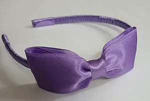 Belleza Crafting with Creativity Purple color Bow Hairband (Pack of 1)