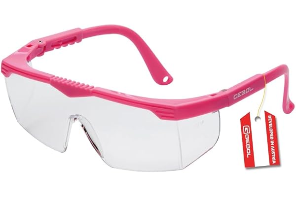 Gebol Safety Kids Skyddsglasögon av lätt, reptåligt material, extra lätta skyddsglasögon för barn med justerbara grenar, idea