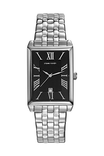 Pierre Cardin Armbanduhr Damenuhr Quarz Uhr PC-Belneuf - Analoge Uhr mit Datum, silbernem Edelstahlarmband und schwarzem Zifferblatt - 30m/3atm - PC107212F13 Pierre Cardin Armbanduhr Damenuhr Quarz Uhr PC-Belneuf - Analoge Uhr mit Datum, silbernem Edelstahlarmband und schwarzem Zifferblatt - 30m/3atm - PC107212F13