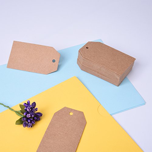 100 Piezas Etiquetas de Papel Kraft Etiquetas de Regalo en Blanco
Tarjetas de Manualidades Material de Boda Etiquetas Colgante con 30
Metros de Cordel