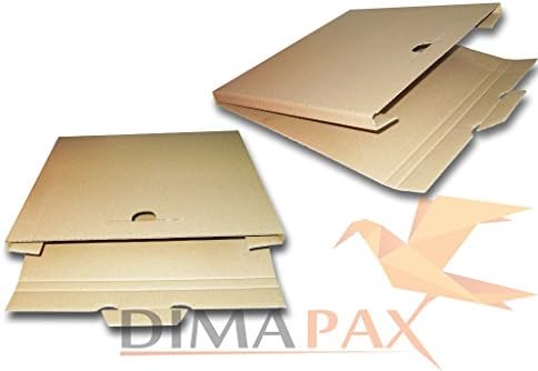 '25 LP mailing boxes 325X325X20 for 1-3 Vinyl Records 12 Inch Dimapax