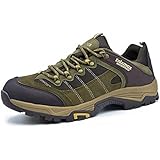 Knixmax Women's Trekking Hiking Shoes Low Rise Waterproof Walking Shoes Outdoor Sport Trainers Sneakers Lace Up Lightweight Boots Brown