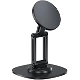 Coofbe Magsafe Compatible Metal Adjustable 360 Swivel Desktop Phone Holder Phone Stand Anti Slip