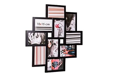 Ceanothe - 34438 - Détroit Cadre Photo - Multi-Vues - 10 x 15 cm - Noir