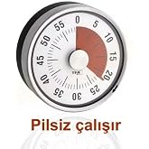 Mekanik Mutfak Zamanlayıcısı &ndash; 60 Dakika Geri Sayım Timerı