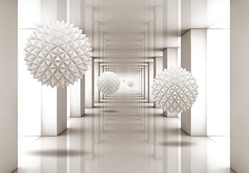 Vlies Fototapete 350×245 cm – 3 Farben zur Auswahl – Top – Tapete – Wandbilder XXL – Wandbild – Bild – Fototapeten – Tapeten – Wandtapete – Wand – Abstrakt 3D a-A-0149-a-b - 3