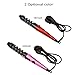 CkeyiN® 360 Degree Rotation Cord Hair Rollers Curling Iron Wand Electric Ceramic Hair Curler Spiral Styling Tools (Red)