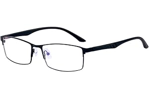 ALWAYSUV Retro Classic czarne TR90, pełnoformatowe, krótkowzroczność, krótkowzroczność, przezroczyste soczewki, lornetki dla kobiet/mężczyzn