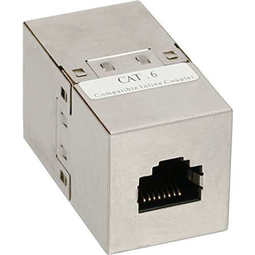 Patchkabelkupplung Cat.6, 2x RJ45 Buchse, geschirmt - 3 Stück