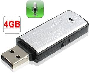 Sellgal-tec ® MQ-L500 Mod USB Stick Voice Recorder Spy Power Bank Up To 2 Weeks Continuous Recording Or 4 Months Standby Memory 16GB For Max. 576 Hours