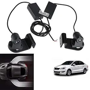 Dhe Best Angel Wing Welcome Shadow Door Light Projector Lamp Angel Wing Projector Light/Shadow Light/Ghost Light White Compatible with Skoda Rapid