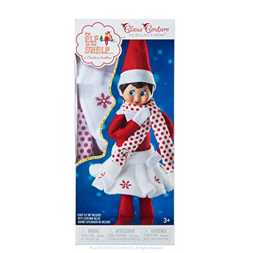 Elf On The Shelf Muñeco Bufanda y Falda de Copo de Nieve