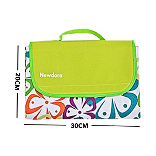 Newdora 180 x 145 cm Picknickdecke Picknickmatte Wasserdichte Stranddecke Baby Strand Matte Außendecke Campingdecke Matte Sandlose Strandmatte - 2