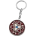 Arkanum Sasuke Uchiha Rotating Spinning Sharingan Keychain 11 .5CM | Metal Anime Spinner Key Chains | Keyring