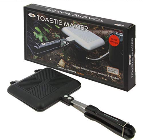 NGT de Pêche Camping Extérieur Randonnée Marche XL Croque-Monsieur Maker Compact Sandwich Grille Cuisinière Choisissez Parmi Noir ou Argent - Noir