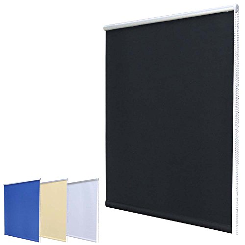 Nachtdunkel Klemmfix Mini Verdunkelungsrollo ohne Bohren inkl. Klemmträger / Schwarz 70x120cm (Breite x Höhe) - 9