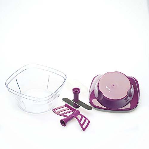 baekka Zwiebelhæxe – Zwiebelschneider lila, Zwiebeln schneiden ohne Tränen, Zwiebelhacker, - 2