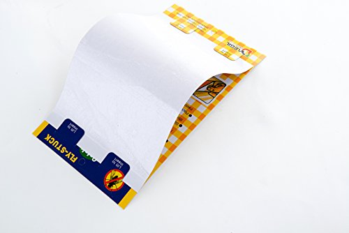 FLY-STUCK – Fliegenfalle Mottenfalle Fruchtfliegenfalle – Einweg Ungiftig Klebrig geklebt Papier – Wertpaket 10 (20 x 13 cm) - 2
