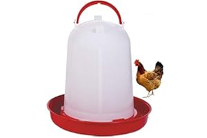 Suinga Bebedero GALLINAS 8 litros para posar. El Bebedero más Utilizado para Aves. Incluye Plato.