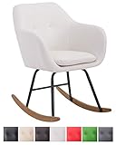 CARACTERÍSTICAS: Silla mecedora moderna Avalon cuenta con un elegante diseño, una construcción robusta y un tapizado duradero: El asiento es cómodo incluso después de varias horas y cuenta con un tapizado en cuero sintético (100% poliuretano).