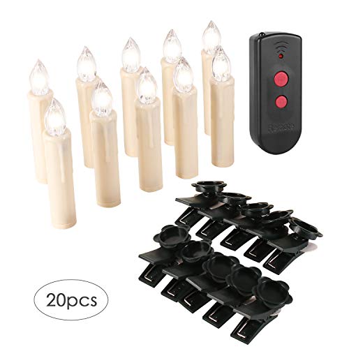 Velas de Navidad con control remoto