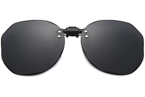 Long Keeper Polaryzowane okulary przeciwsłoneczne z klipsem na okulary na receptę dla kobiet mężczyzn okrągłe wielokątne soczewki flip up clip-on okulary przeciwsłoneczne UV400