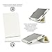 Produktbild 4World® PU Leder Tasche Smart Cover Schutzhülle Bumper Hüllen Tasche Hülle Lederhülle Flip Case Etui mit Standfunktion für Apple iPad Mini / Mini 2 / Mini 3 Retina Display [ Weiß ]