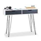 Besser organisiert: Schreibtisch mit 2 praktischen Schubladen unter der großzügigen Arbeitsplatte