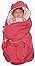 Wallaboo Baby Blanket Coco - For Car seat and Travel - 100% Pure Cotton - 90 X70 cm - For Babies from Newborn - Red
