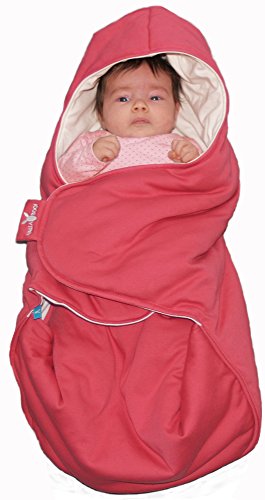 Wallaboo Baby Blanket Coco - For Car seat and Travel - 100% Pure Cotton - 90 X70 cm - For Babies from Newborn - Red