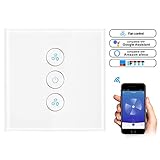Función de temporizador: el interruptor de ventilador inalámbrico admite la función de temporizador en el temporizador de programación de 7 días, puede configurar el tiempo específico para encender / apagar el ventilador, ahorrar energía y ser fácil de controlar por múltiples usuarios