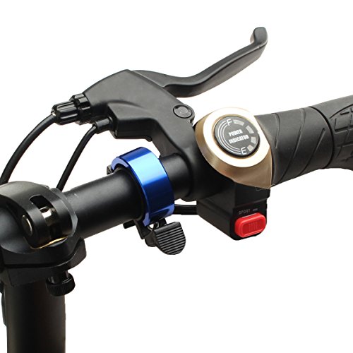 Aluminum Fahrradklingel,CAMTOA 90db Fahrrad Glocke Fahrradglocke für Radfahren,Fahrrad Mini-Glocke für MTB Rennräder Fahrrad fahren,Lenker Alarm Horn Ring 22.2-24mm Fahrradbell Erwachsene und Kinder Blau - 3