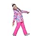 Produktbild vcbbvghjghkhj-UK Kinder Jungen Mädchen Winter Snowboard Skifahren Parka Jacke Snow Bib Schneeanzug Set-Pink (1#)