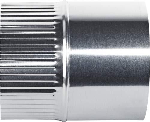 Preisvergleich Produktbild Ansatzstück Alu Gas 16 cm Durchmesser 125 Wandanschluss 916125 – Ten 916125