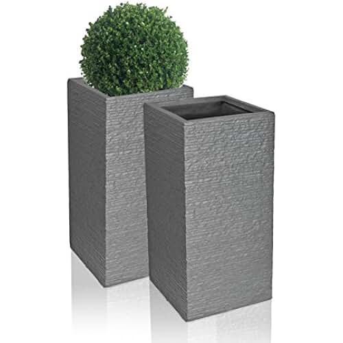 Amazon.co.uk tall grey planter