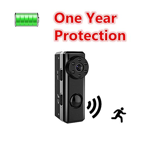 Preisvergleich Produktbild PIR HD 1080P Bewegungssensor Mini versteckte Spionagekamera, Tragbare Überwachungskamera, Nanny Cam, umwandeln Kamera,Compackt Rekorder mit 3300 mAh Batterie für 1 Jahr Stand-by