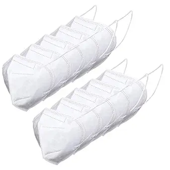 ORILEY N95 CE & ISO Certified 5 Layer Disposable Face Masks with Nose Pin, Bacterial Filtration Efficiency(BFE)?98% for Men & Women (10 PCS)