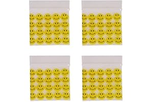 100X 40 x 40mm HEAVY DUTY SMALL TINY POLY PLASTIC SEALY GRIP ZIP LOCK ZIPPER SEAL GUMMY BAGS BAGGIES BAGGYS (CPUK EXCLUSIVE) (SMILEY FACE)