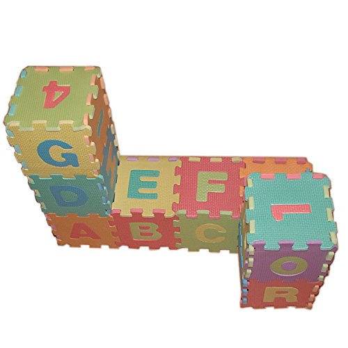 86tlg Spielmatte Kinderteppich Puzzlematte Spielteppich Schaumstoffmatte Matte in Größe 180x180cm - 3
