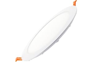 LEDKIA LIGHTING - Dalle LED Extra-Plate | Spot Encastrable 18W | Éclairage 1400 lm | Puce QUALITY | Angle 120° | Installation Facile | Pour Faux Plafonds, Blanc Neutre 4000K, Polycarbonate Aluminium