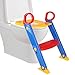 Produktbild Wokee Infant Toilettendeckel mit Trittschemel für Kleinkind-Toilettenstuhl,Kleinkinder mit Griffen Stabile, Bequeme,Wiederverwendbar Training Sitzbezüge für Jungen
