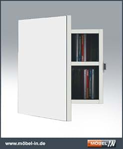DVD-Regal Weiss Hängeschrank Wandschrank CD-Schrank: Amazon.de: Küche