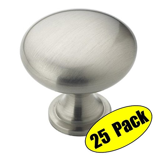 KES Schubladengriff-Knopf Zinklegierung Nickel Gebürstet, 28 mm Durchmesser, 25 Stück, HCK301-2-P25 KES Schubladengriff-Knopf Zinklegierung Nickel Gebürstet, 28 mm Durchmesser, 25 Stück, HCK301-2-P25
